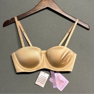 Savage‎ x Fenty Women's Tan Strapless Push-Up Bra 32B